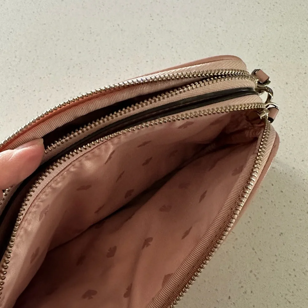 kate spade Blush Pink Quilted Leather Crossbody Bag